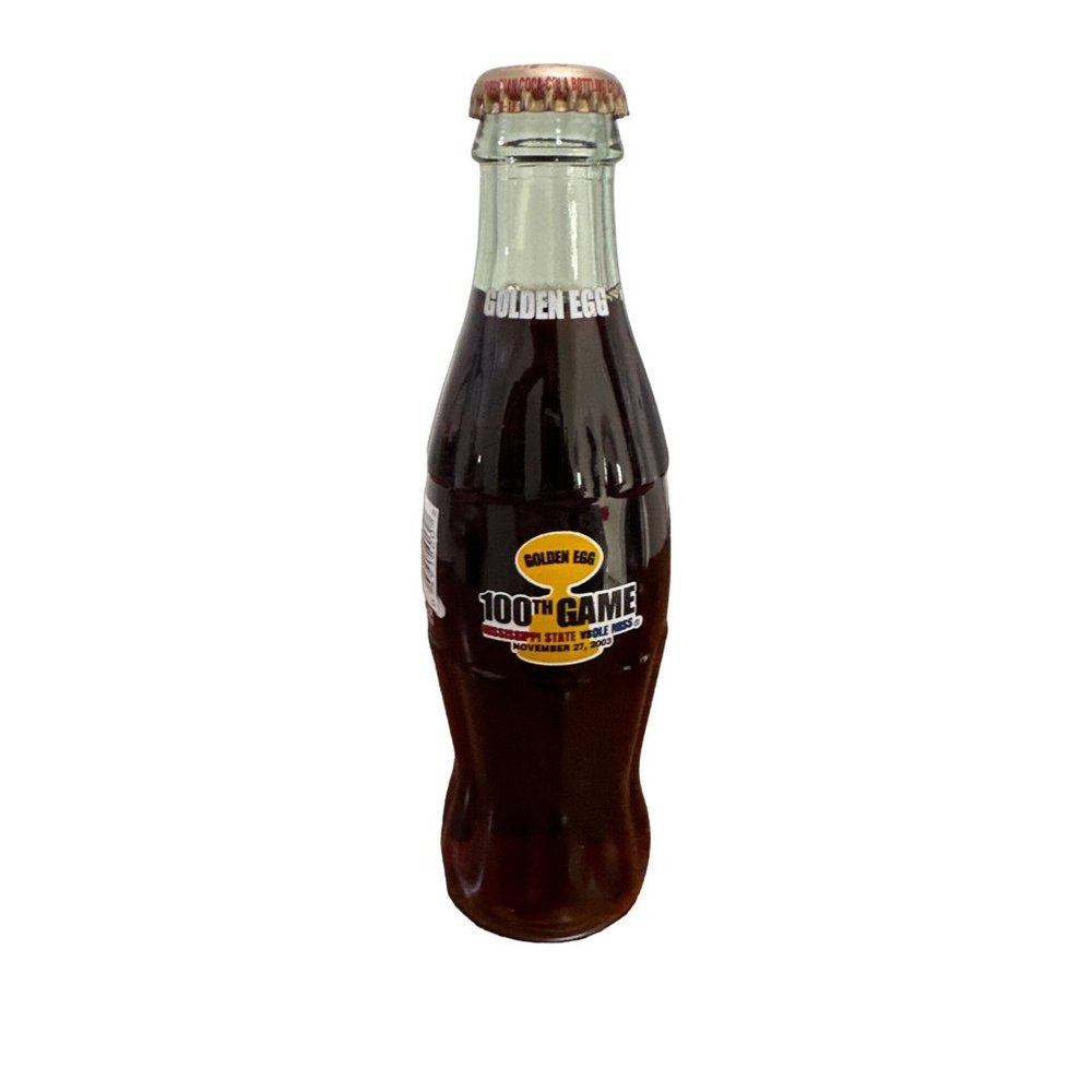 LIMITED RARE COLLECTORS EDITION. Golden Egg Game Coke bottle State/OleMiss